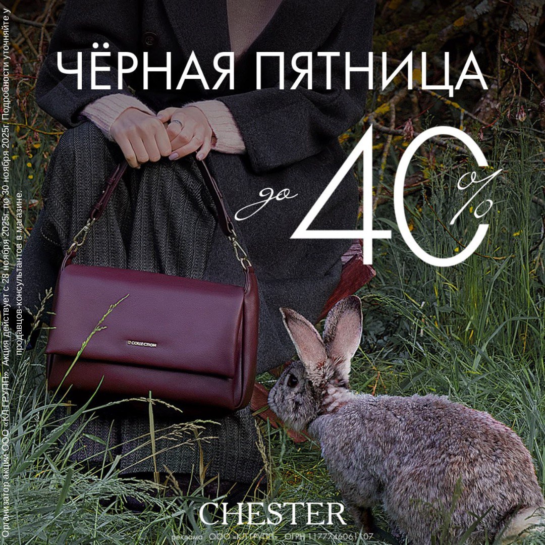 Чёрная пятница в CHESTER